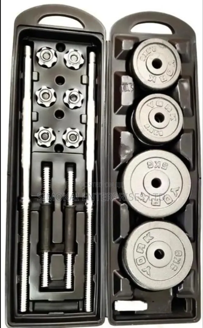 York Fitness 50kg Dumbbell Set