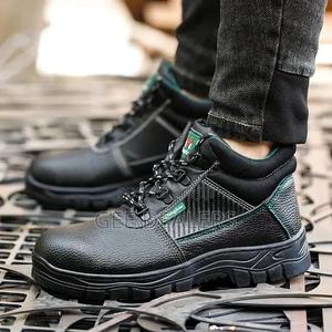 Steel Toed Heavy Duty Safety Boots - thumbnail 2