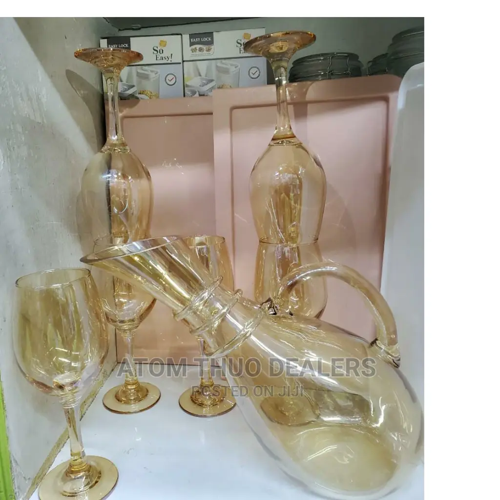 Gold Wine Decanter Set Available