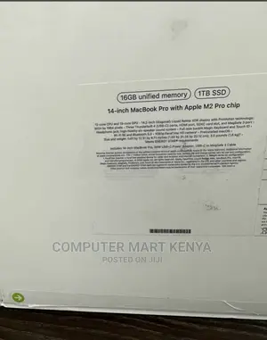 New Laptop Apple MacBook Pro 2023 M2 16GB Apple M2 Ultra SSD 1T