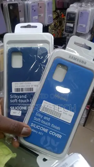 Soft Silicone Case Cover for Samsung Galaxy A51 Blue