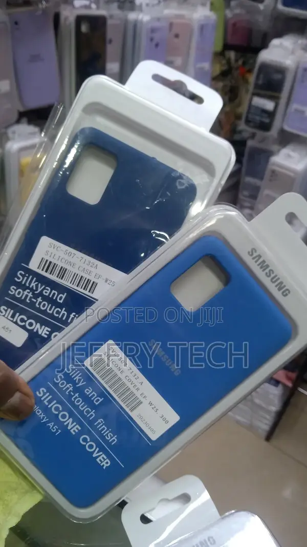 Soft Silicone Case Cover for Samsung Galaxy A51 Blue