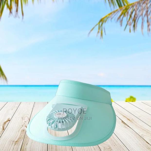 Adult Sun Visor Hat With USB Fan