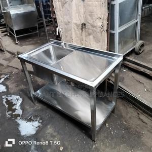 Restaurant Stainless One Bowl Sink - main view