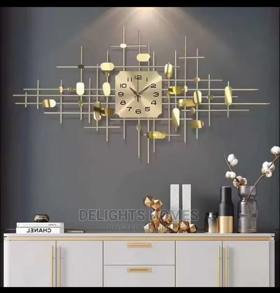 Creative Iron 3d Home Decor Clock
