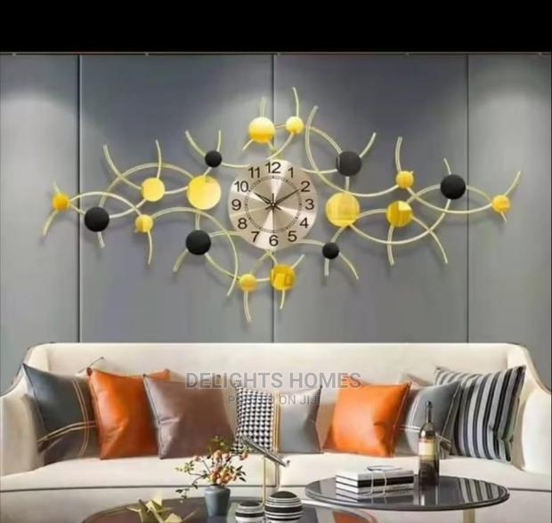 Creative Iron 3d Home Decor Clock - thumbnail 2