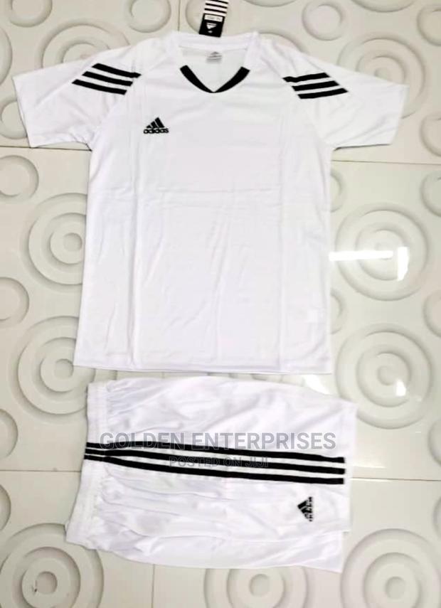 White Adidas Football Team Set