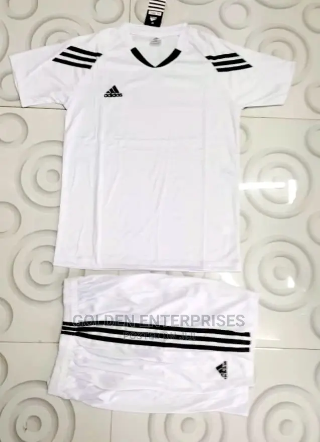 White Adidas Football Team Set