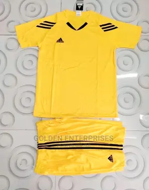 Yellow Adidas Football Team Set