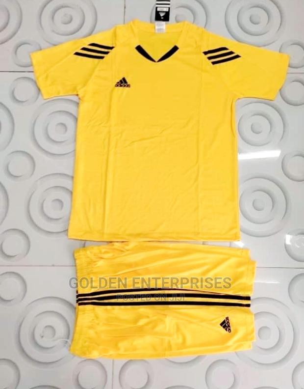 Yellow Adidas Football Team Set - main view