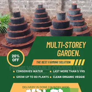 Multi-story Garden Using Dam Liner Synthetic