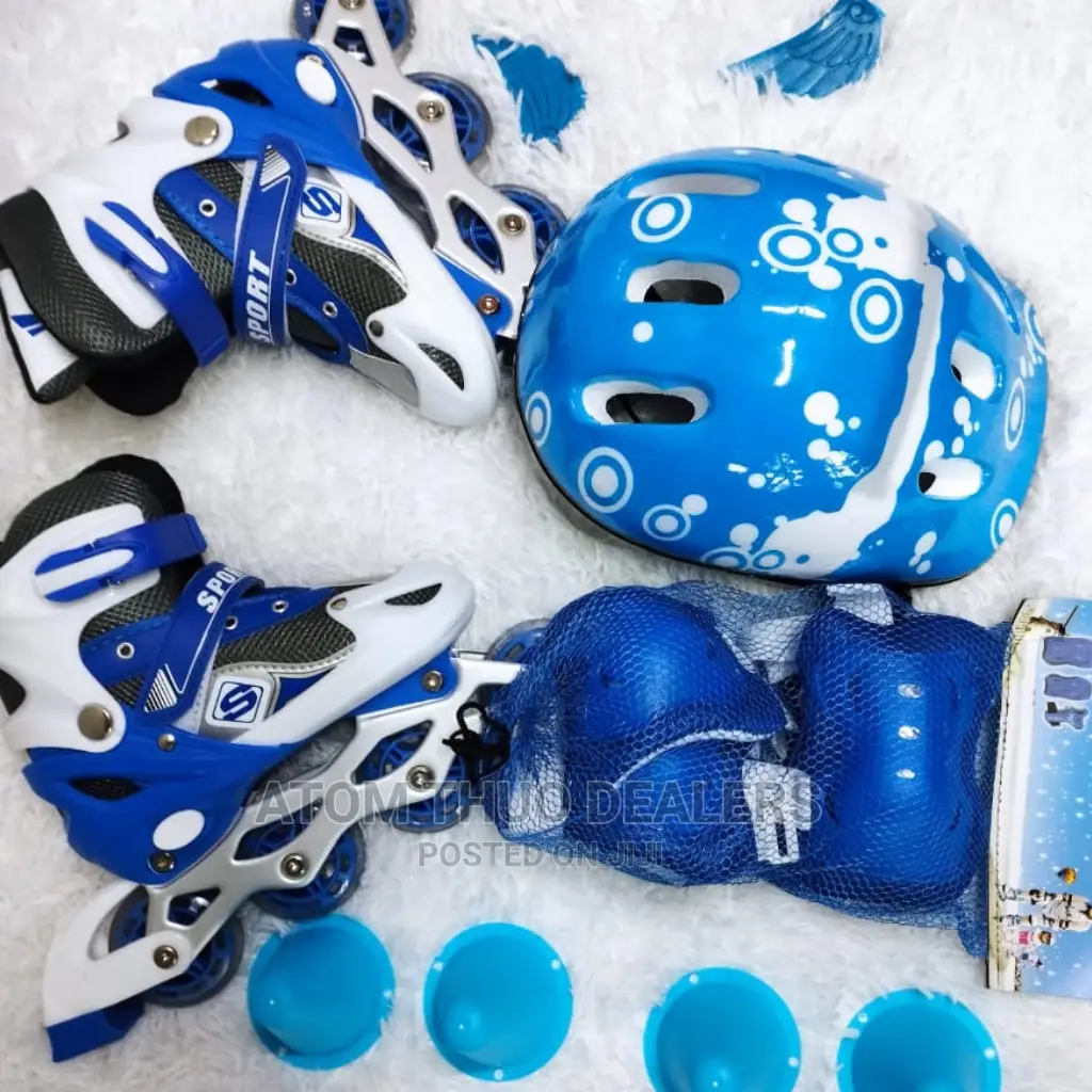 Blue Skates Shoes Plus Free Bag .
