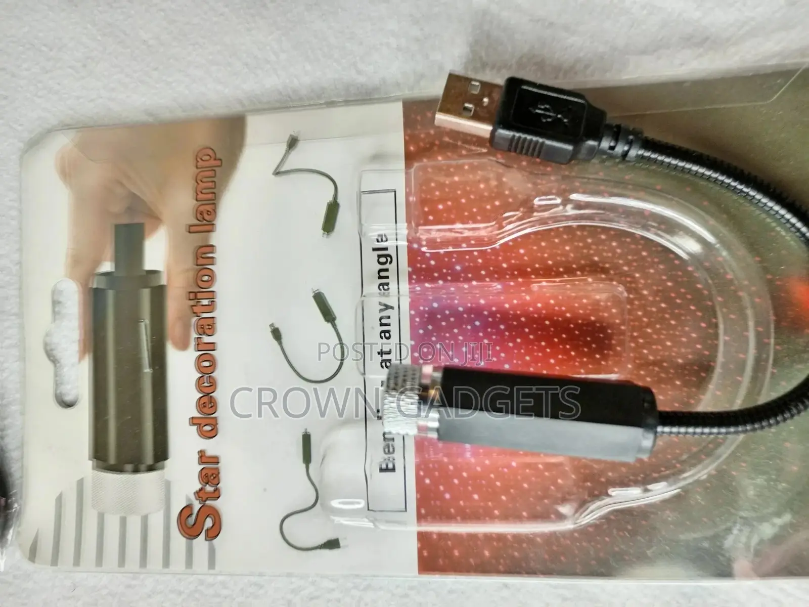 Car USB Interior Roof LED Star Light Atmosphere Starry