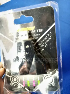 2.0 Audio Adapter Double Sound Card 2 in 1 3D