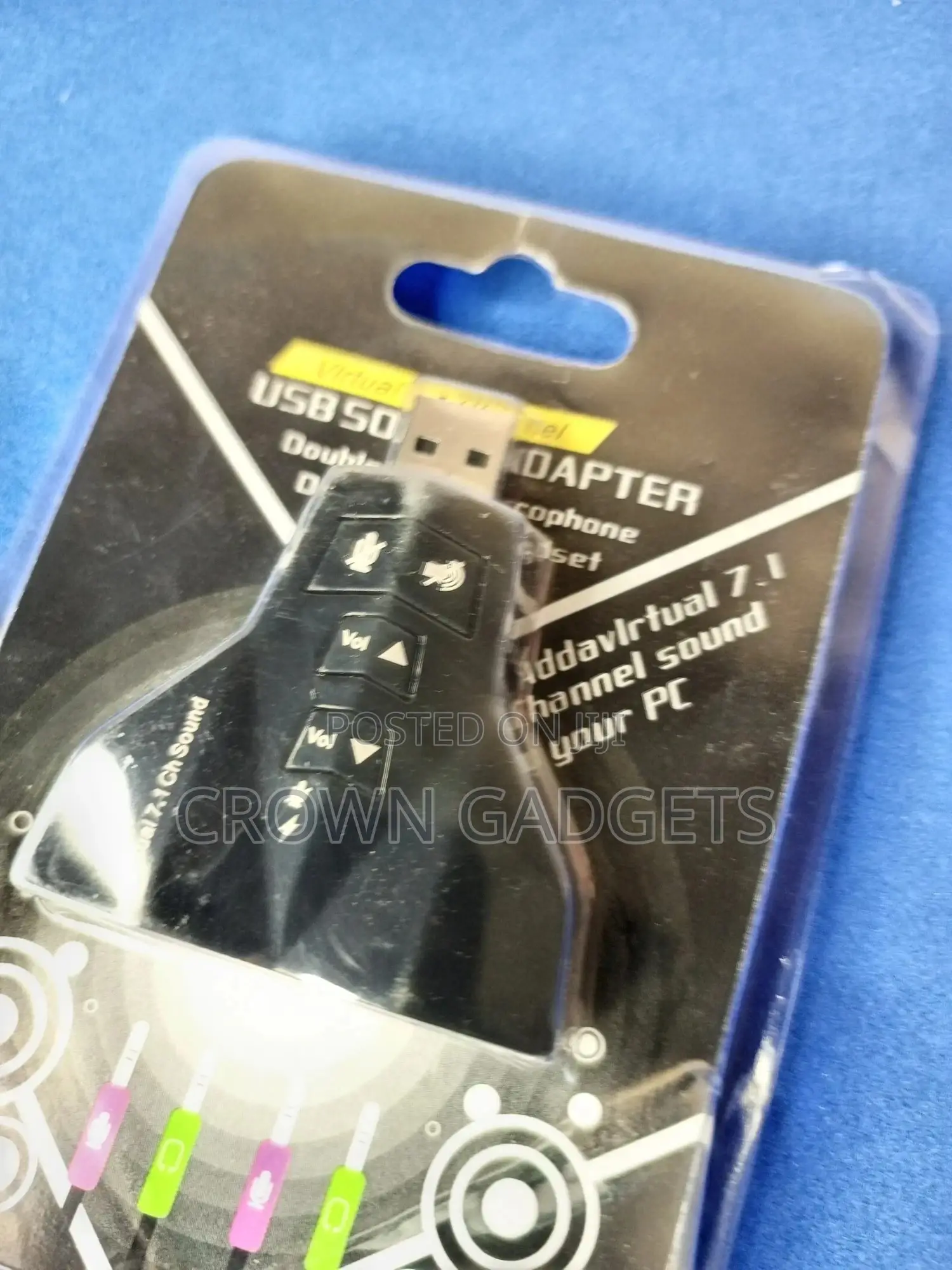 Audio Adapter Double Sound Card 2 in 1 3D