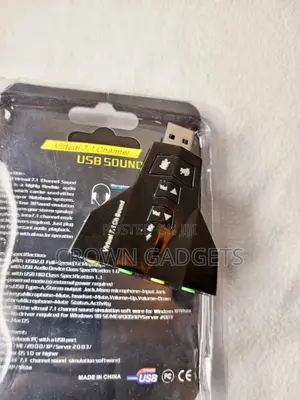 Double Sound Card Virtual 7.1 Channel USB 2.0