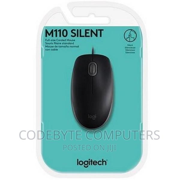 Logitech USB Silent Mouse M110 - Black - main view