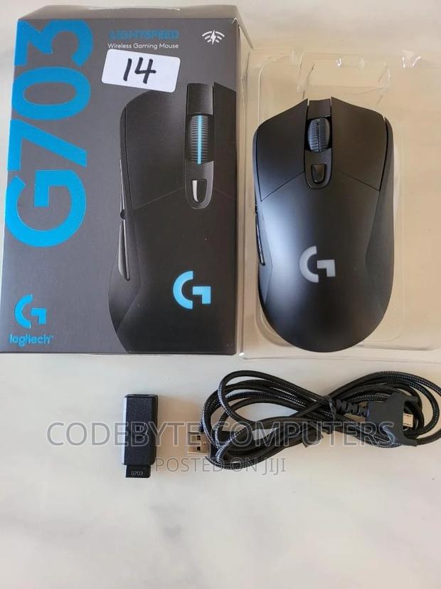 Logitech G703 Lightspeed Gaming Mouse - HERO Sensor - main view