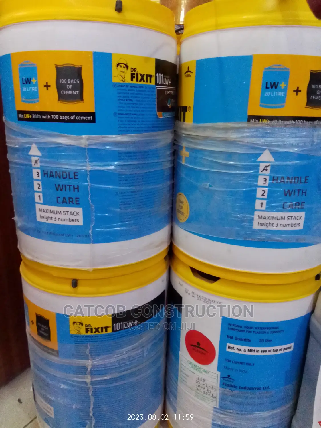 Integral Liquid Waterproofing Compound Forplaster Concrete