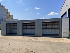 40ft Container to 3 Stalls With Shelves - thumbnail 2