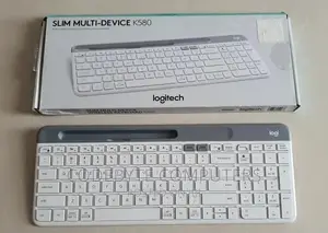 Logitech Slim Multi-Device Wireless Keyboard - Off-Whit