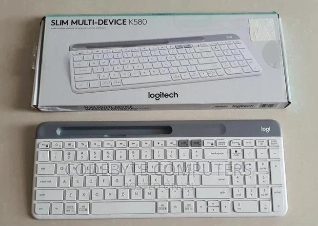 Logitech Slim Multi-Device Wireless Keyboard - Off-Whit - main view