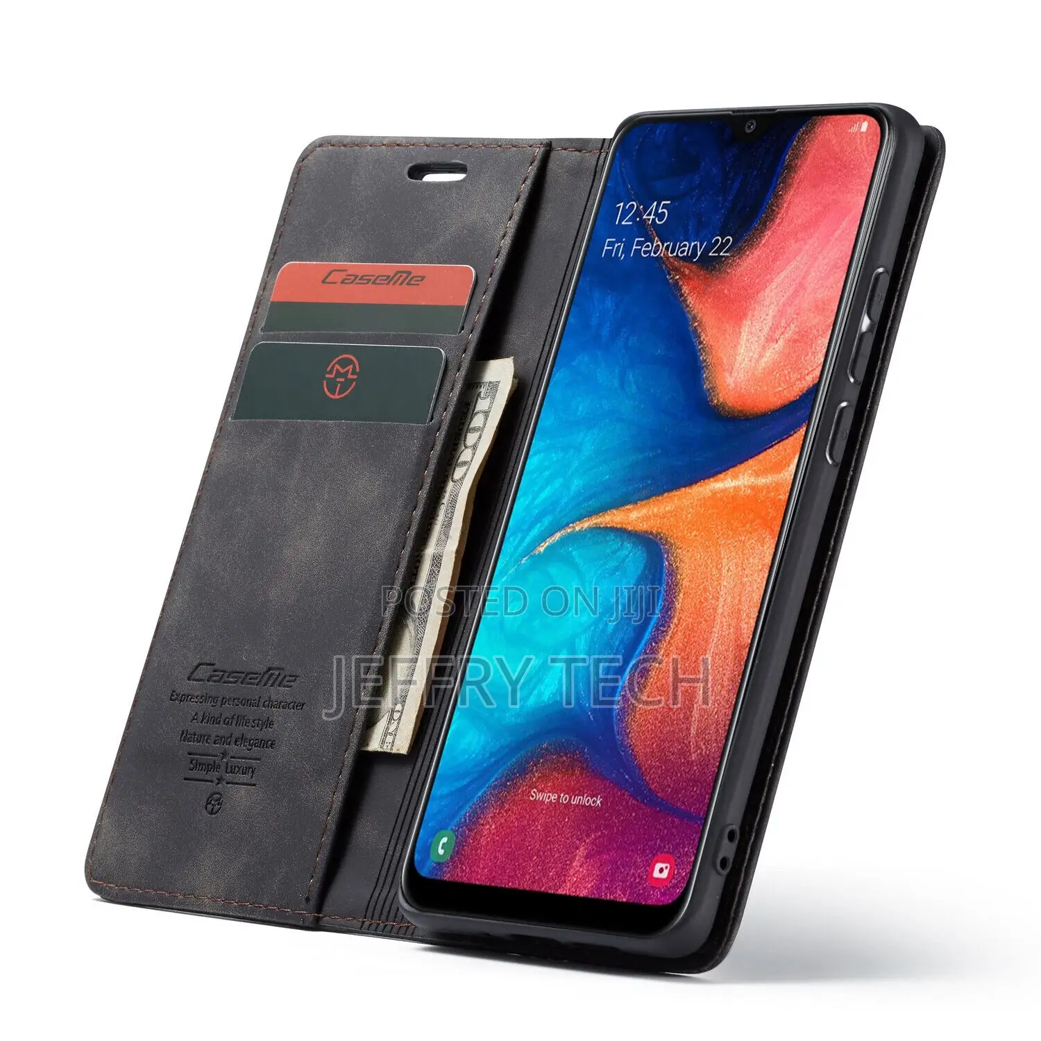 Samsung Galaxy A50 Caseme 003 Crazy Horse Texture Leather P