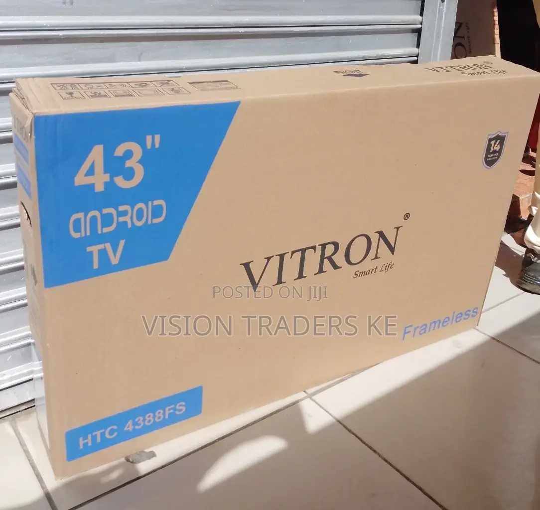 Full Hd Vitron 43inches Smart Android Frameless Tv 1080p.