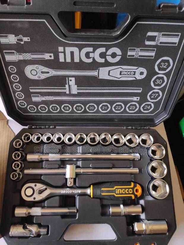 Ingco Sockets Set 25pcs 1/2 Inch Drive Ratchet Wrench - thumbnail 4