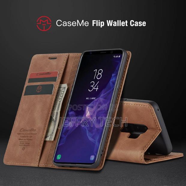 Caseme Samsung Galaxy S9 Plus Wallet Kickstand Case Blue