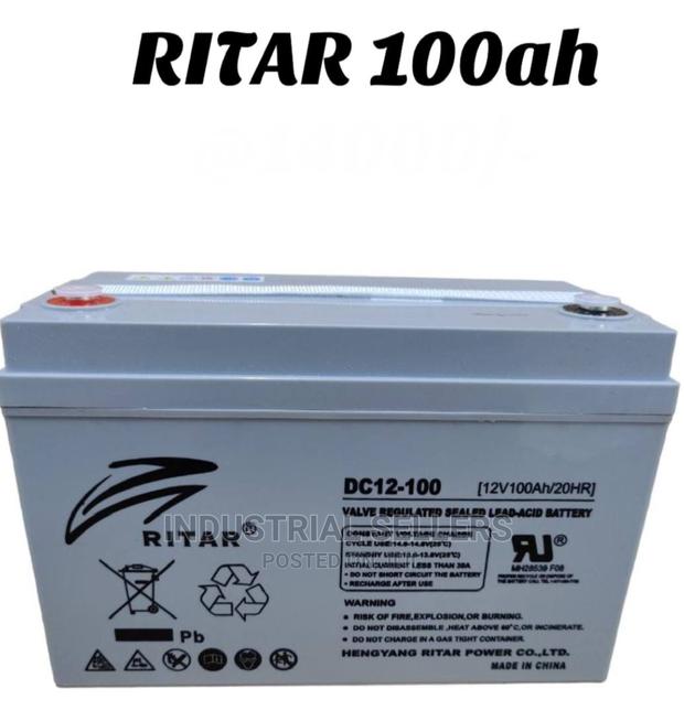 Original Ritar 100ah Solar Battery - main view