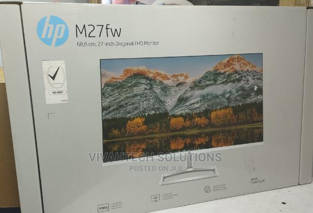 HP M27fw 27" FHD Ultra Slim LED Monitor, White Hp M27fw