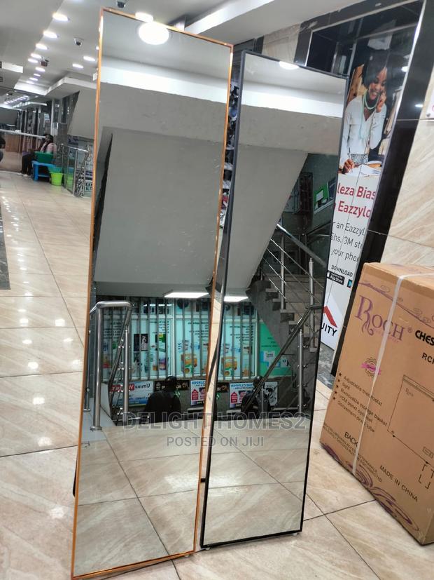 Golden/Black Metallic Frame Mirror - main view