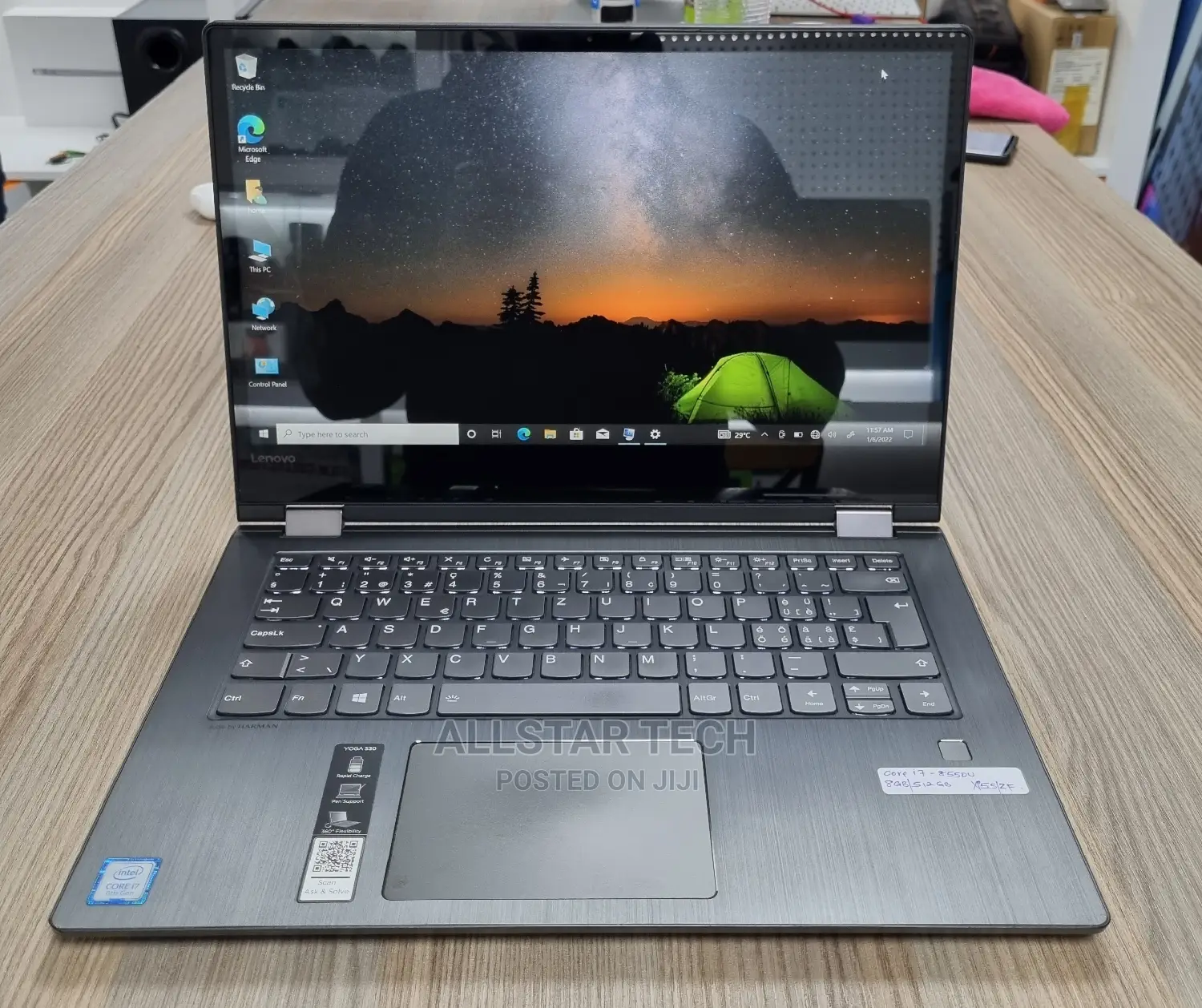Laptop Lenovo 8GB Intel Core I7 SSD 512GB