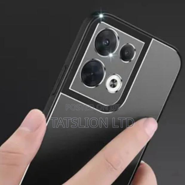 OPPO Reno 8 BLACK Rubber and Silicone Back Covers - thumbnail 2