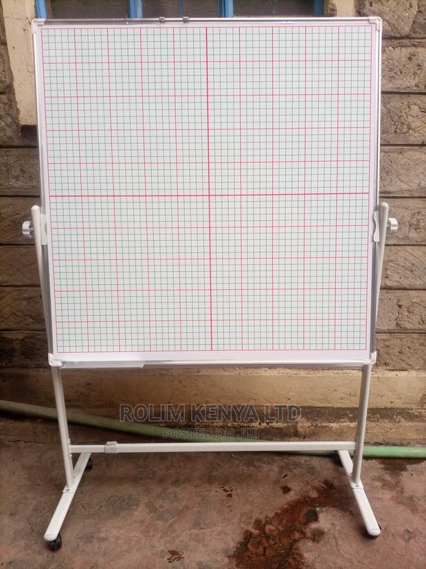 Graph Board for Office Training 4ft X 4ft With Stand - main view