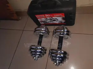 Adjustable 30kgs Chrome Dumbbell Set