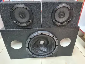 Complete Kenwood Subwoofer With Kenwood Midrange Speakers