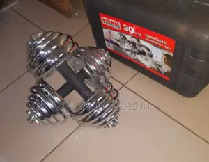 Adjustable 30kgs Chrome Dumbbell Set Available