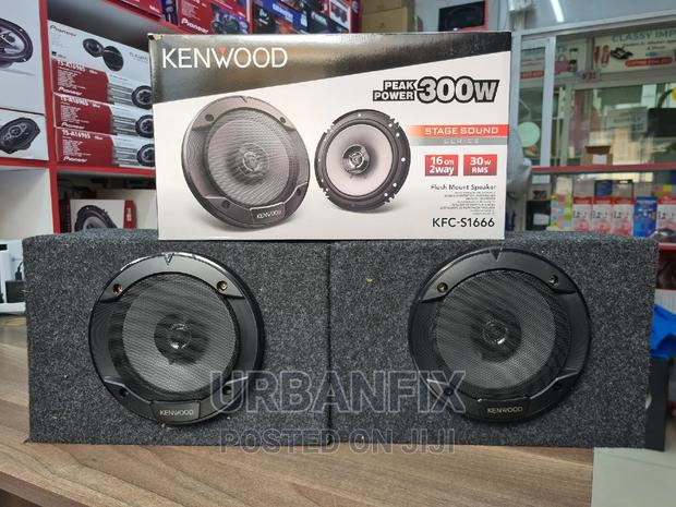 Kenwood KFC-S1666 300 Watts 6 Inch Speakers With Cabinets
