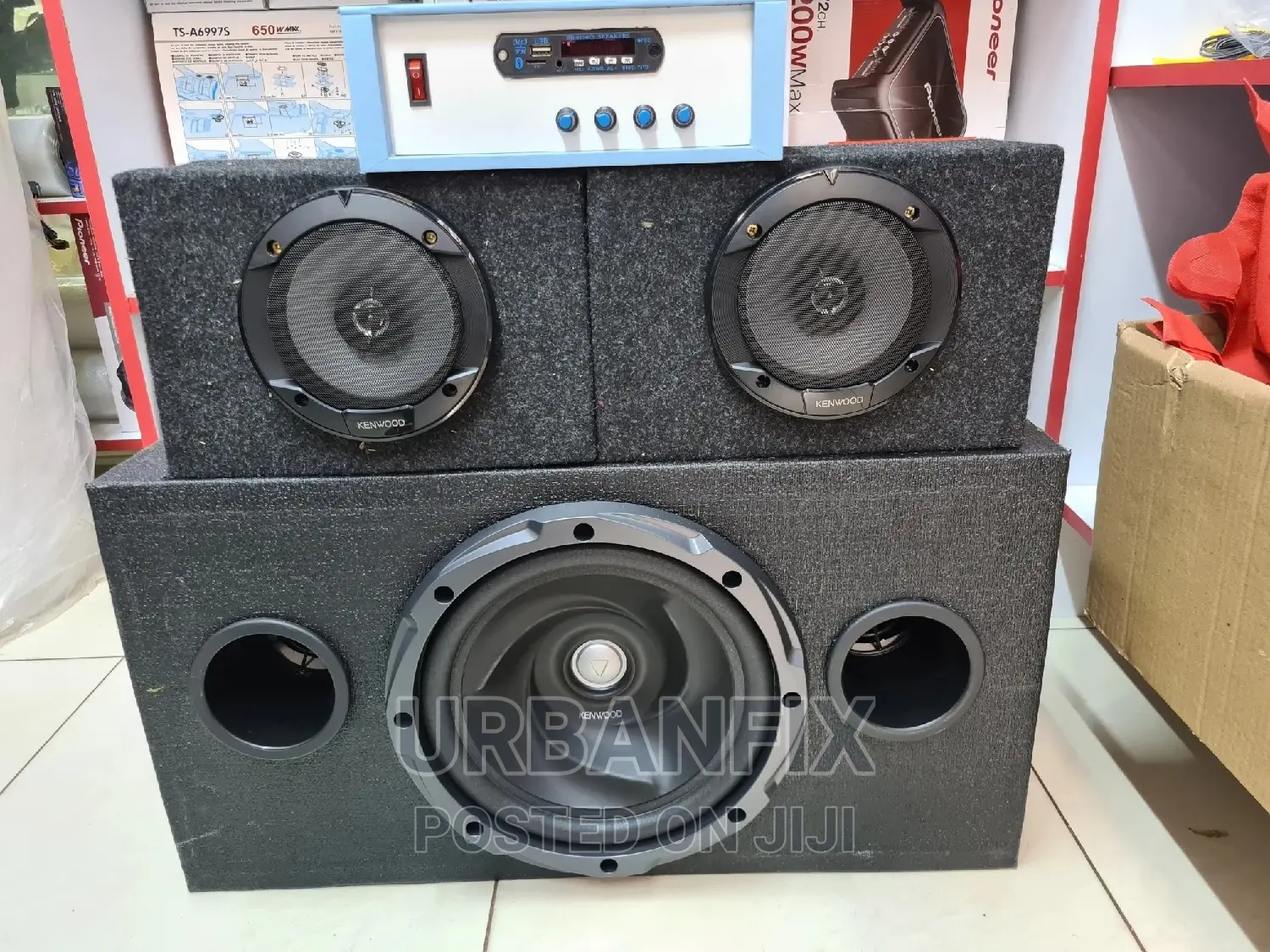 1000 Watts Powerful Complete Kenwood Subwoofer With Speakers