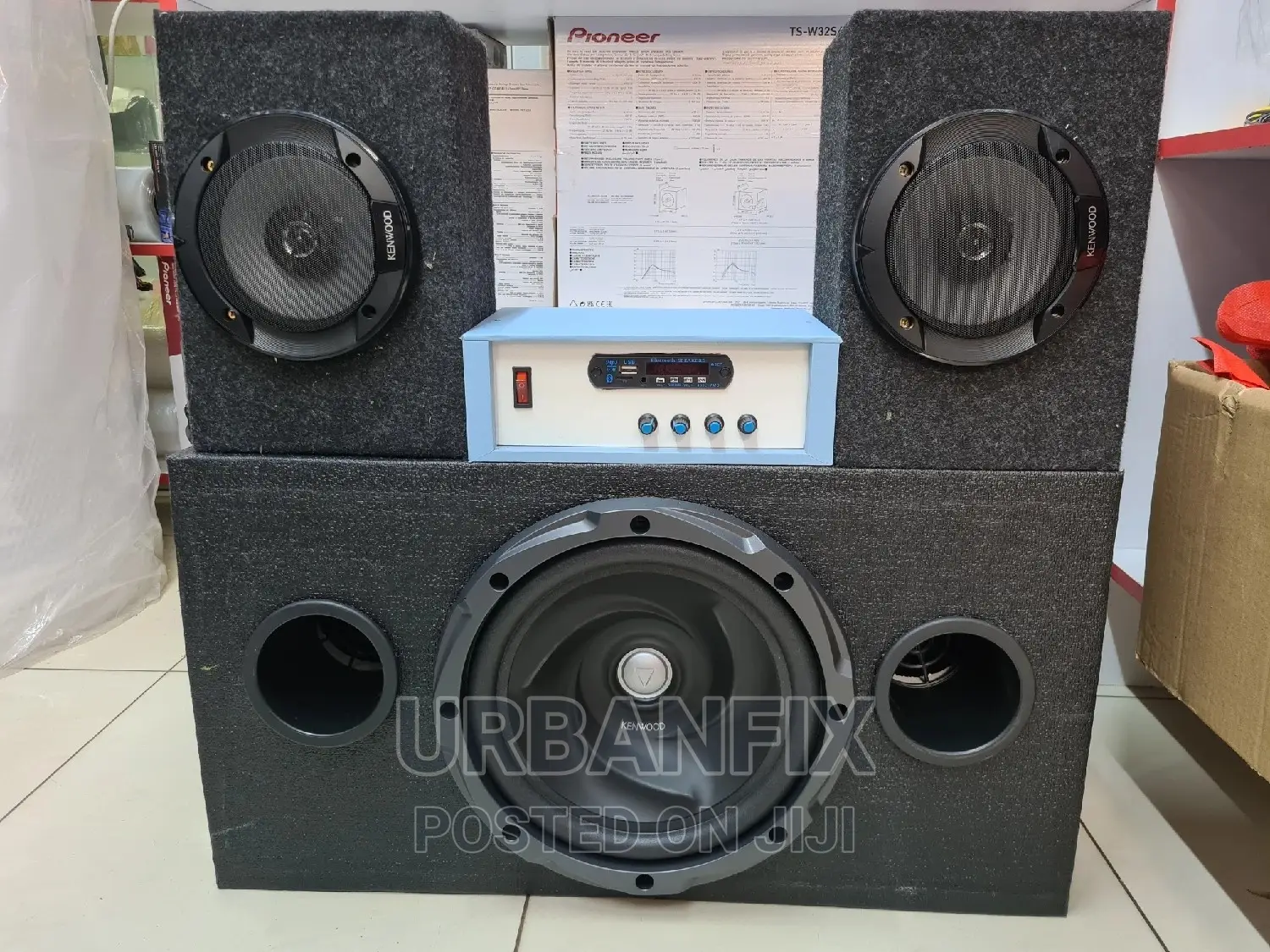 1000 Watts Kenwood KFC-W3010 Bass With Speakers and Booster