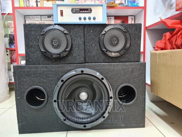 Kenwood 1000 Watts Bass With 2 Midrange Speakers and Amp