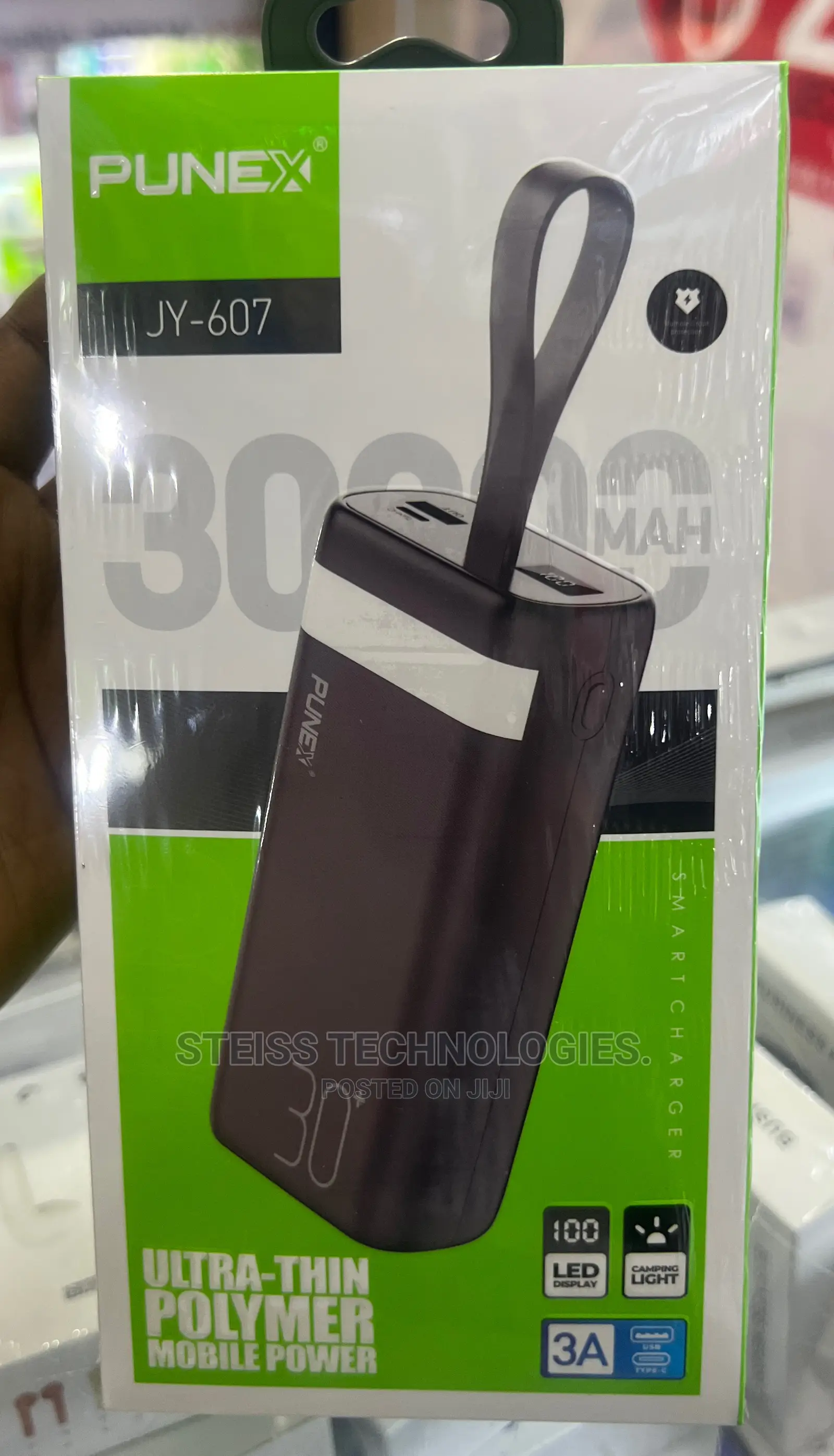 Punex 30000-Mah Powerbank.