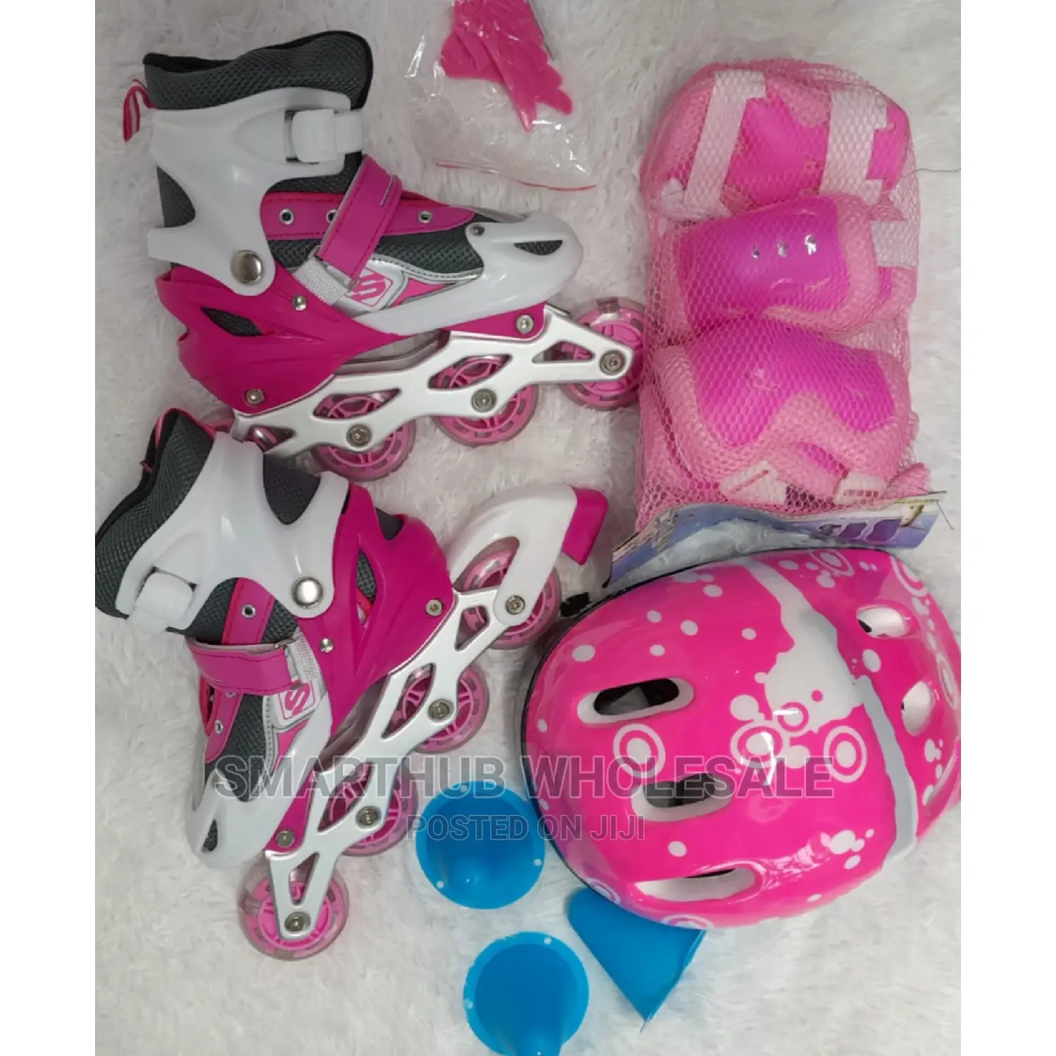 Skate Shoe Full Set Plus Free Bag Pink Skate