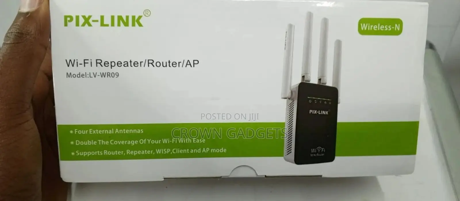 Pix Link 300mbps Wi-Fi Repeater/ Mini Router
