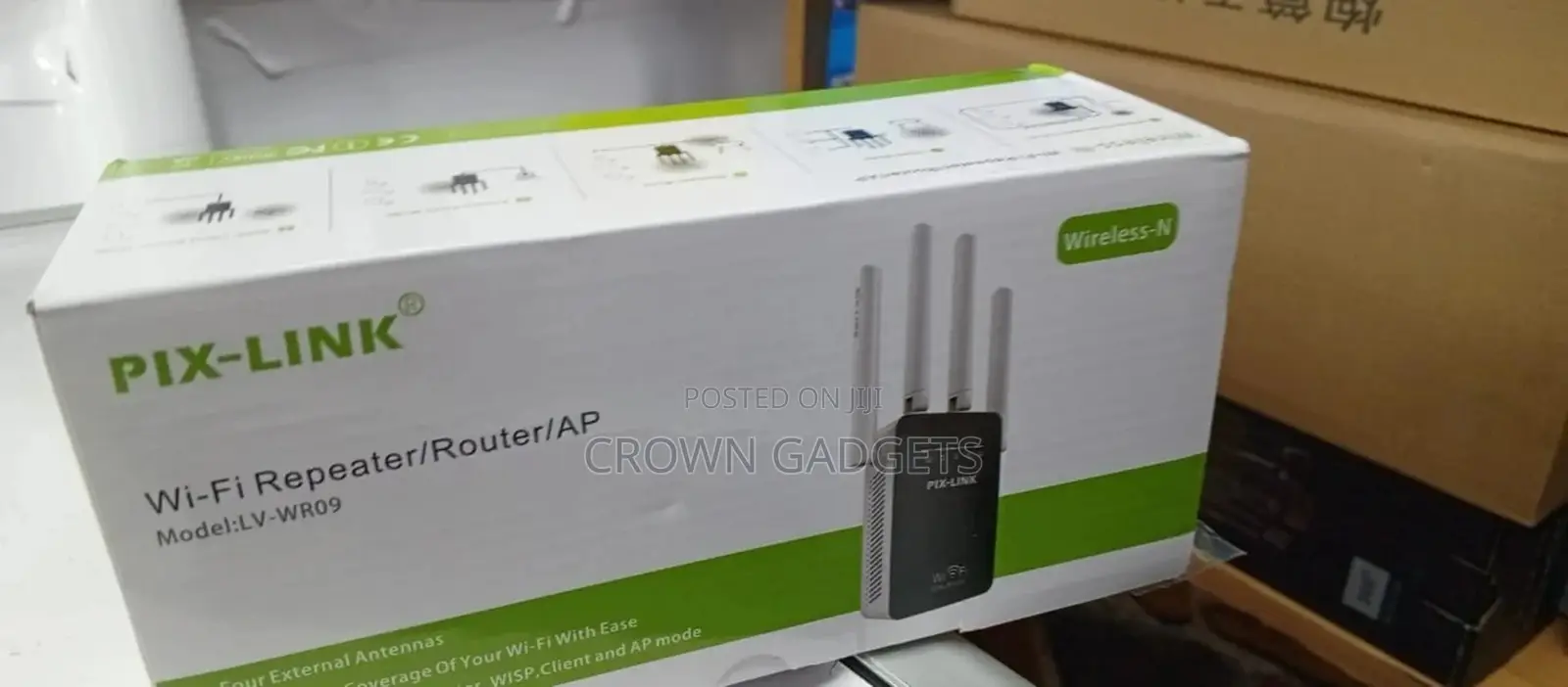 Pix Link 300mbps Wi-Fi Repeater/ Mini Router
