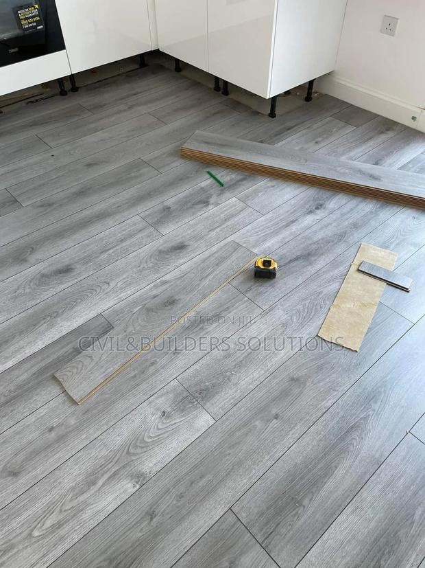 Interlocking Wood Laminate Tiles - main view