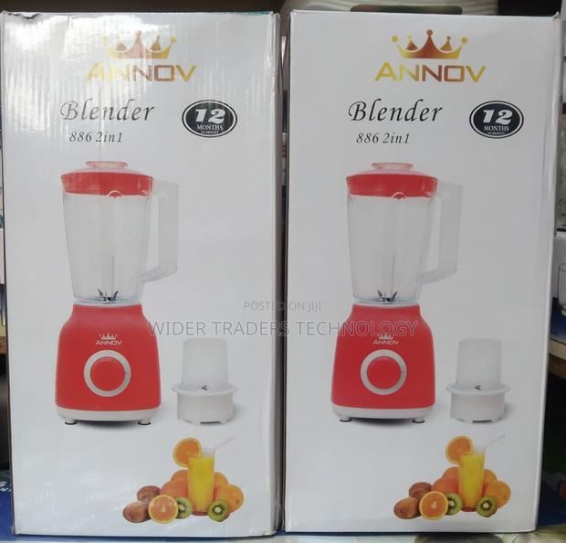 ANNOV Blender Grinder - 1.6L, 350W + 1spoon 1fork Blue - main view