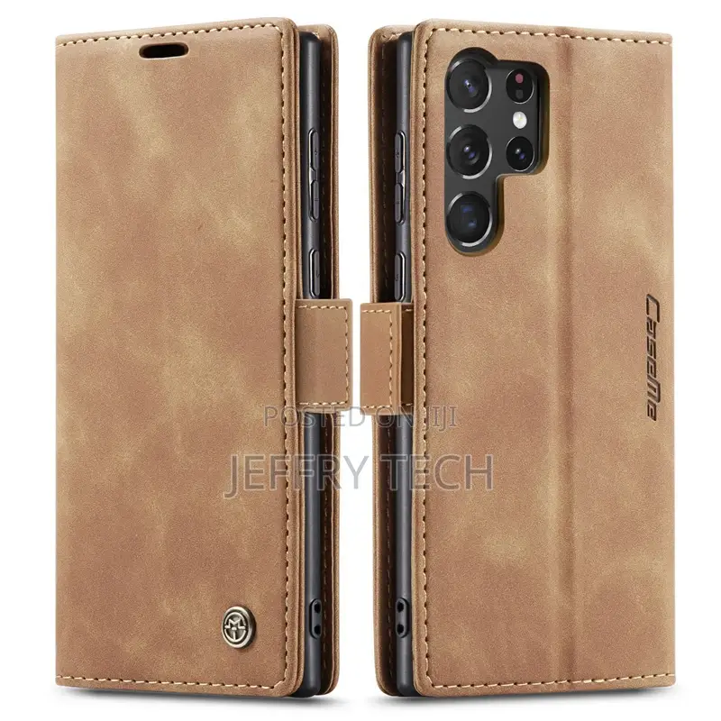 Horizontal Flap Leather Case for Samsung Galaxy S23 Ultra Br